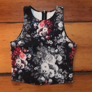 Abercrombie floral crop top